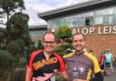 James Gwilliams and Callum Haynes, of Black Country solicitor firm Talbots, raised £800 for Sunfield special school as they completed 105 mile cycling challenge in memory of late colleague Martyn Morgan