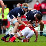 SCOTLAND: prop Rory Sutherland is set to reject Worcester move. Pic: JMP