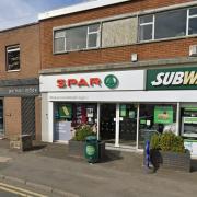The incident happened at the Spar on Worcester Road