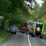 The crash on Bridgnorth Road, Stourton