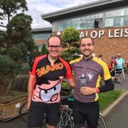 James Gwilliams and Callum Haynes, of Black Country solicitor firm Talbots, raised £800 for Sunfield special school as they completed 105 mile cycling challenge in memory of late colleague Martyn Morgan