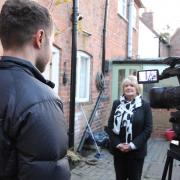 Walton & Hipkiss’ Hagley sales manager Janis Borley during filming of Homes Under the Hammer in Clent. Photo: Walton & Hipkiss