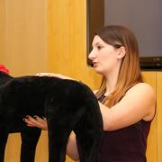 Clent Hills Vets' Emily Ashdown demonstrating first aid