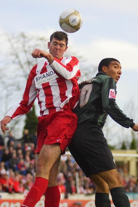 Action from Stourbridge's FA Cup clash with Walsall