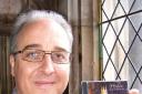 ALBUM: Musical director Stephen Shellard with the CD by Worcester Cathedral Chamber Choir.