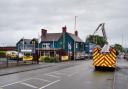 A fire broke out in the kitchen area of the pub.