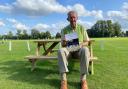 David Thomas with his book on the history of Enville Cricket Club