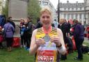 Lucy Dawkins completed the 2015 London Marathon after recovering from a life-threatening car crash.