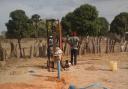 The borehole reached water 50m underground the Gambian village of Sintet.