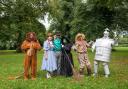 L-r - Alf Rai as the Cowardly Lion, Jess Brooks as Dorothy, Wagner as the Wizard, Marlene Watson as the Wicked Witch, Will Phipps as the Scarecrow and James Totney as the Tin Man.