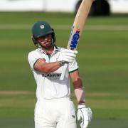 BATTED: Tom Fell's sixth first-class century helped set up a victory push for Worcestershire. Pic. WorcsCCC