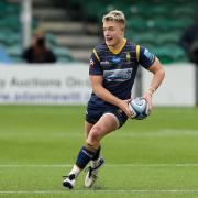 Fin Smith of Worcester Warriors  - Mandatory by-line: Nick Browning/JMP - 27/03/2021 - RUGBY - Sixways Stadium - Worcester, England - Worcester Warriors v Northampton Saints - Gallagher Premiership Rugby