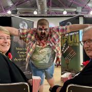 The Mayor of Dudley, Councillor Sue Greenaway, and her consort (husband Desmond) get a sneak preview of the 2022  Black Country Horror Shorts Film Festival. Pic - Dudley Council