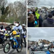 Bikers and crowds turned out to pay tribute to 19-year-old Pauly Skidmore, who was killed in a motorcycle crash