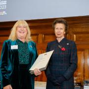 Lucy Griffiths receives her Royal Yachting Association award