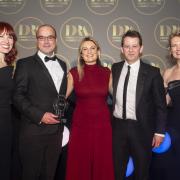 L-r - writer and wine expert Jane Parkinson, Edward Wilson of The Wine Press and partner Helen Arnold, James Manson of Hatch Mansfield (sponsor), Lucy Britner editor of Drinks Retailing