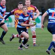 Kieron Pinches looks for some help during DK's dreadful defeat at Sedgley Park - picture by Ian Jackson