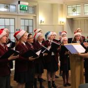 SING IT: Winterfold House School’s Chamber Choir singing at the fundraising event.