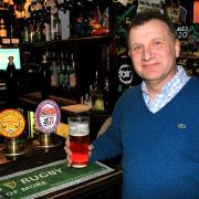 Cllr Pete Lowe tries out the new ale named in his honour