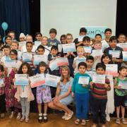 The students of Kumon Stourbridge study centre with their certificates.