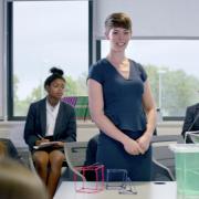 Haybridge High School teacher Jemma Sherwood stars in the national 'Your Future Their Future' teaching advert alongside her pupils