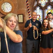 Kinver’s St Peter’s Church bell ringers Diane Awkati, Mo Awkati, Kerry O'Coy and Andrew Gray are among a number of church ringers across the area opening up to the public this weekend. Photo: Phil Loach