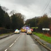 Serious crash leaves road closed