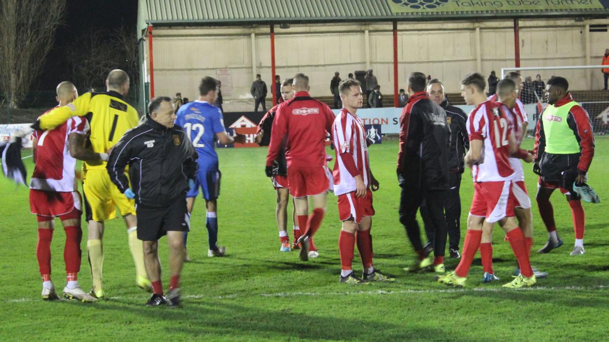 Pictures from Stourbridge's brave FA Cup defeat to National League side Eastleigh. Pictures by Miriam Cunliffe.