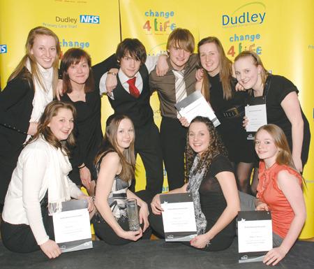 Winners from Dudley Council's Physical Activity Awards ceremony at the David Lloyd Centre.