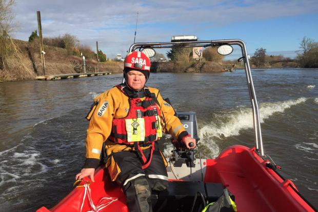 Andrew Hipkiss - a volunteer member with SARA - Wyre Forest Station, who was called out to help flood-hit communities