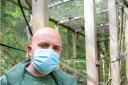 Dudley Zoo and Castle curator Richard Brown and the black lemurs