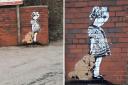 The latest artwork dubbed the work of Halesowen Banksy on the walls outside Cafe Plus in Powke Lane