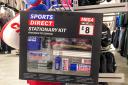 MISTAKE: Sports Direct used 'stationary' instead of stationery on the signs at Sports Direct in St Martin's Quarter in Worcester