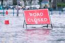 The flood water has caused a few roads in Worcestershire to close today
