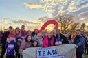 The Marina Marchers, a community group from Kingswinford, took part in the five kilometre Walk of Light at Cannon Hill Park in Birmingham