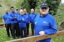 Team leader John Foale with members of the Stewponey Volunteer group in their newly created memorial garden