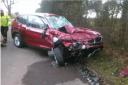 The crash on the A449 at Prestwood. Pics courtesy of West Midlands Ambulance Service