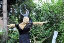 Paying homage to fantasy film Maleficent. Pic by Lisa Bedi