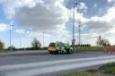 The scene of the A449 crash in which a cyclist was killed. PIC: Lewis Wilcock