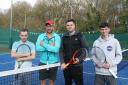 L-r - Adam Tranter, Marcus Willis, Dave Edwards and Fin Cook