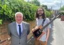 Cllr Patrick Harley with James Gascoigne - owner of James’ Home of Tone.