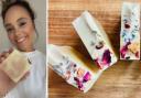 Kirsty Thorpe, founder of Cocoa Avenue, and her award-winning rose and lavender soap bars