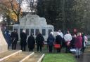 The annual Remembrance Day service in Stevens Park, Quarry Bank, on November 13. Pic - Jason Connon