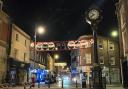 Stourbridge High Street lit up for Christmas