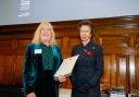 Lucy Griffiths receives her Royal Yachting Association award