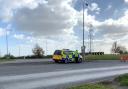 The scene of the A449 crash in which a cyclist was killed. PIC: Lewis Wilcock
