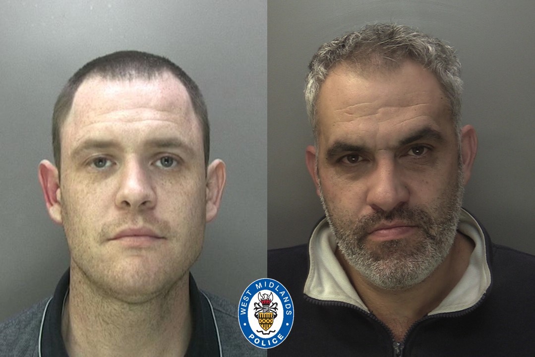 Lewis (left) and Herne. Pic - West Midlands Police