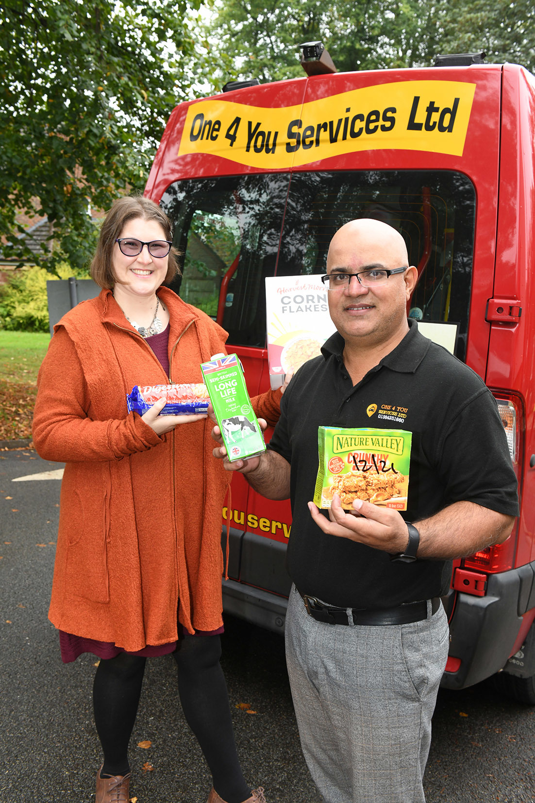 L-r - Bryoni Barbosa (Dudley Council) with Abrar Ahmed (One 4 You Services)