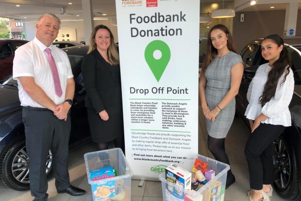 Stourbridge Mazda becomes foodbank donation hub for local charities