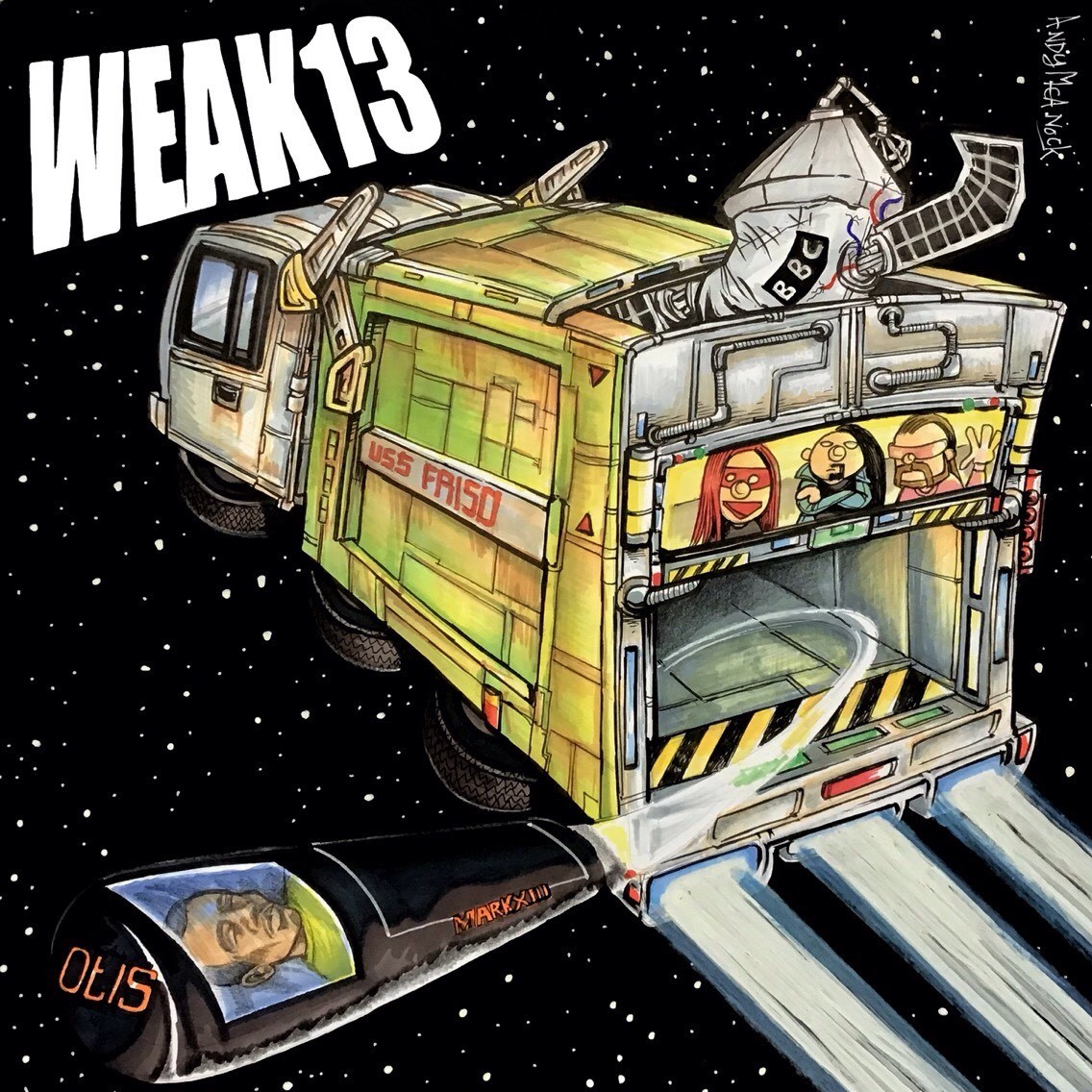 WEAK13 cover art by Worcestershire artist Andy Meanock